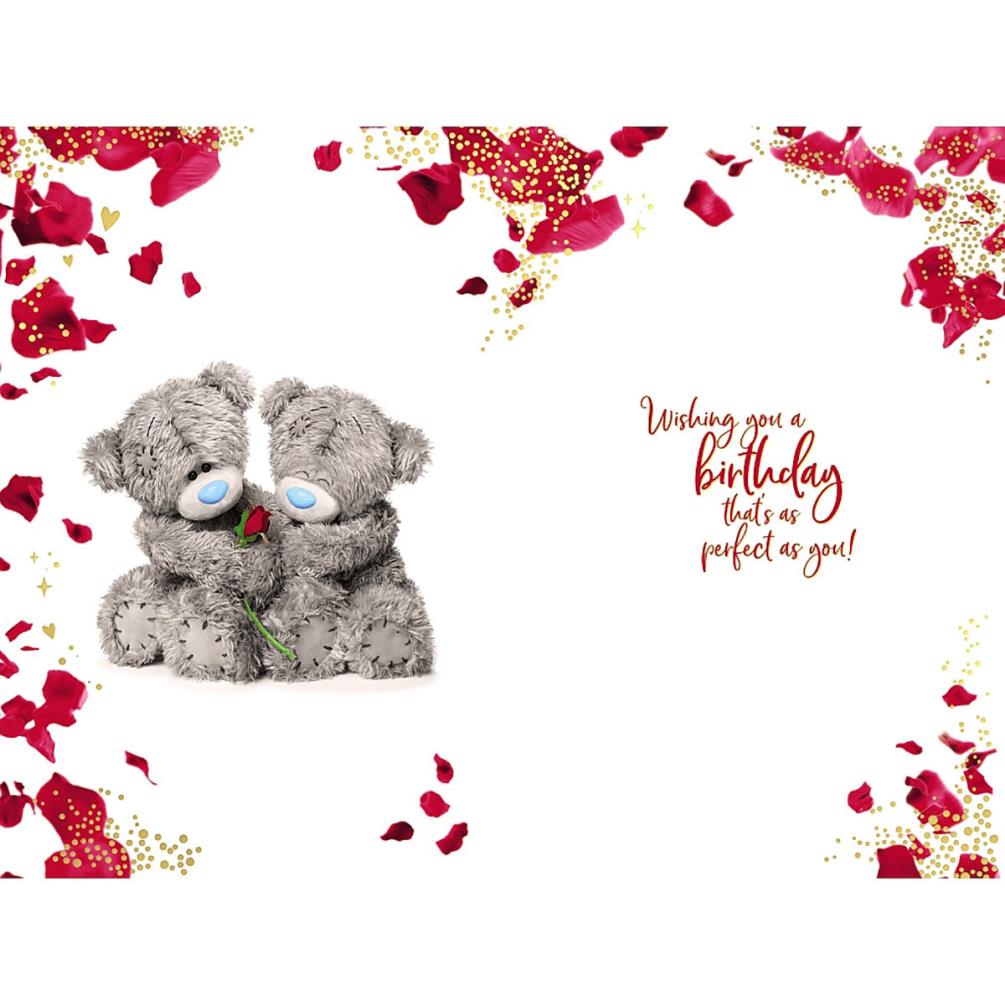 3D Holographic One I Love Me to You Bear Birthday Card Extra Image 1